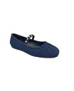 【送料無料】 ケネスコール レディース パンプス シューズ Women 039 s Eimar Imitation Pearl Square Toe Ballet Flats Denim