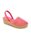 【送料無料】 ケネスコール レディース サンダル シューズ Women's Fine Glass Weave Two-Piece Wedge Sandals Geranium(4)