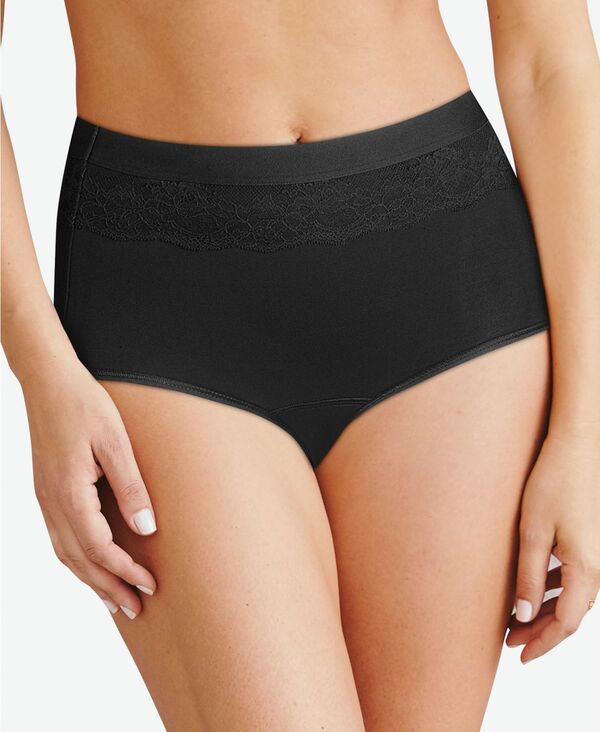 【送料無料】 バリ レディース パンツ アンダーウェア Women 039 s Beautifully Confident Brief Period Underwear With Light Leak Protection DFLLB1 Black
