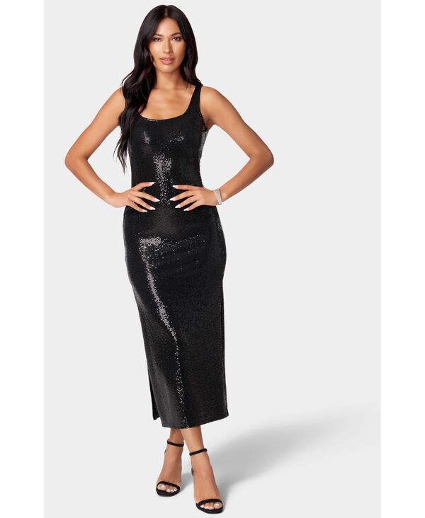 【送料無料】 ベベ レディース ワンピース トップス Women's Disco Dot Tank Dress Black