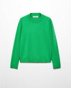 【送料無料】 マンゴ レディース ニット セーター アウター Women 039 s Round-Neck Knitted Sweater Green