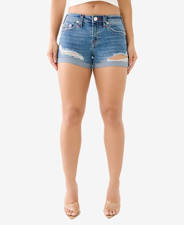 ̵ ȥ롼ꥸ ǥ ϡեѥġ硼 ܥȥॹ Women's Jennie No Flap Big T Rolled Short Cari with Destroy