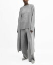 マンゴ 【送料無料】 マンゴ レディース ニット・セーター カーディガン アウター Women's Oversize Knit Cardigan Gray