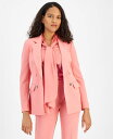 【送料無料】 バースリー レディース ジャケット ブルゾン ブレザー アウター Women 039 s Textured Crepe One-Button Blazer Coral Rose