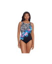 【送料無料】 ロンギチュード レディース 上下セット 水着 Women's Panel Scoopback Highneck One-Piece Swimsui...