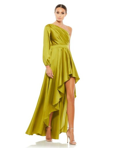 【送料無料】 マックダガル レディース ワンピース トップス Women's Ieena High Low One Shoulder Flowy Gown Chartreuse 【送料無料】 マックダガル レディース ワンピース トップス Women's Ieena High Low One Shoulder Flowy Gown Chartreuse
