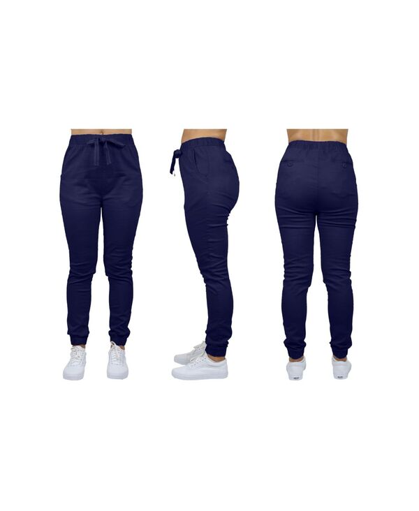  ギャラクシーバイハルビック レディース カジュアルパンツ ボトムス Women's Basic Stretch Twill Joggers Navy