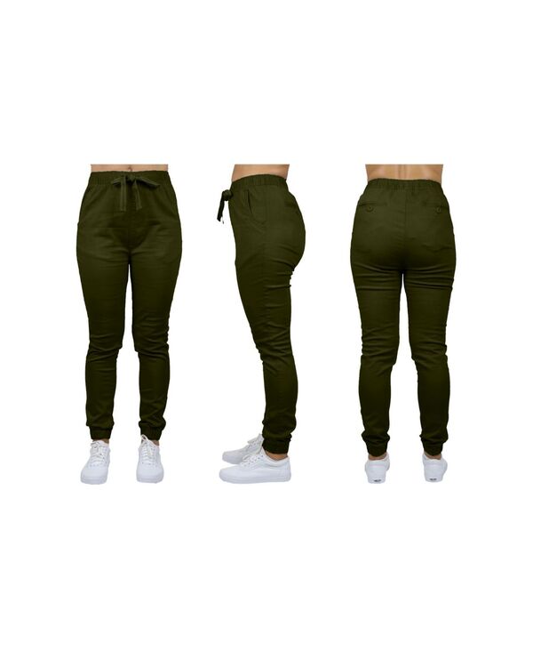  ギャラクシーバイハルビック レディース カジュアルパンツ ボトムス Women's Basic Stretch Twill Joggers Olive