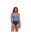 【送料無料】 ロンギチュード レディース 上下セット 水着 Women's Lace-Up Back Tank One-Piece Swimsuit Mayan...