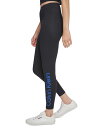 【送料無料】 カルバンクライン レディース レギンス ボトムス Women's High-Rise 7/8 Leggings Black/mazarine Blue(4)