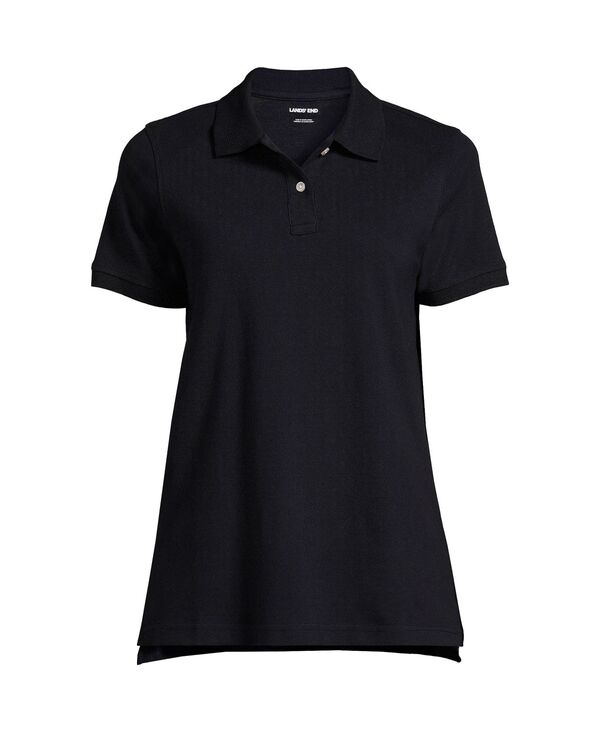 yz YGh fB[X Vc gbvX Women's School Uniform Short Sleeve Mesh Polo Shirt Black