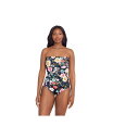 【送料無料】 ロンギチュード レディース 上下セット 水着 Women's Side Shirred Bandeau One-Piece Swimsuit Tr...