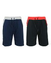 【送料無料】 ギャラクシーバイハルビック レディース ハーフパンツ・ショーツ ボトムス Women's French Terry Loose Fit Fashion Trim Design Bermuda Shorts Pack of 2 Navy - Heather Gray Black - Red