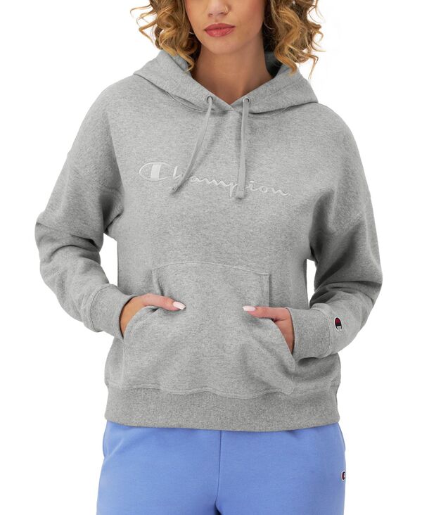 【送料無料】 チャンピオン レディース パーカー スウェット フーディー アウター Women 039 s Powerblend Hoodie Sweatshirt Oxford Gray