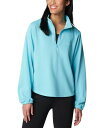 コロンビア 【送料無料】 コロンビア レディース パーカー・スウェット アウター Women's Trek French Terry Half Zip Sweatshirt Aquamarine