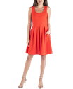 【送料無料】 24セブンコンフォート レディース ワンピース トップス Sleeveless Skater Pleated Mini Dress with Po...