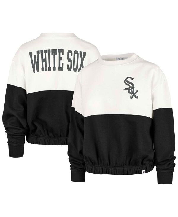 yz 47uh fB[X p[J[EXEFbg AE^[ Women's White Black Chicago White Sox Take Two Bonita Pullover Sweatshirt White Black