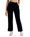 【送料無料】 イデオロギー レディース カジュアルパンツ ボトムス Women's Straight-Leg Pull-On Pants Deep Black(4)