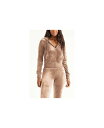 【送料無料】 ジューシークチュール レディース パーカー・スウェット フーディー アウター Women's Og Big Bling Velour Hoodie Pewter