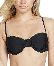 【送料無料】 ボルコム レディース トップのみ 水着 Juniors' Simply Seamless Underwire Bikini Top Black