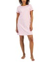 【送料無料】 チャータークラブ レディース ナイトウェア アンダーウェア Women's Cotton Printed Henley Sleepshirt Di...