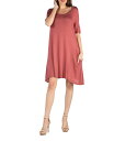 【送料無料】 24セブンコンフォート レディース ワンピース トップス Soft Flare T-Shirt Dress with Pocket Detail ...