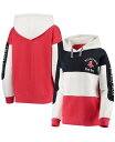yz \tg AY A O[v fB[X p[J[EXEFbg t[fB[ AE^[ Women's Navy and Red Boston Red Sox Rugby Pullover Hoodie Navy Red