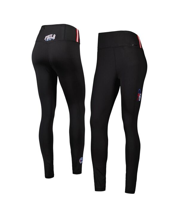 yz vX^_[h fB[X MX {gX Women's Black Philadelphia 76ers Classics Lux Leggings Black