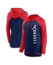 【送料無料】 ファナティクス レディース ジャケット ブルゾン アウター Women 039 s Navy Red Atlanta Braves Forever Fan Full-Zip Hoodie Jacket Navy Red