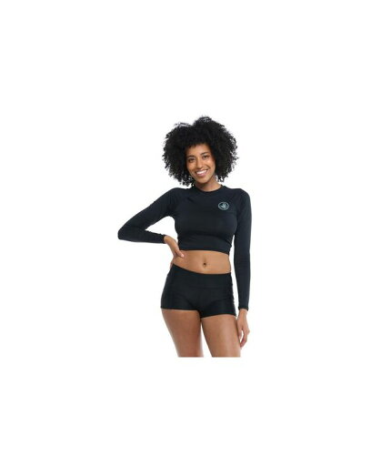 【送料無料】 ボディーグローヴ レディース トップのみ 水着 Let It Be Crop Rashguard Black 【送料無料】 ボディーグローヴ レディース トップのみ 水着 Let It Be Crop Rashguard Black