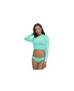 【送料無料】 ボディーグローヴ レディース トップのみ 水着 Let It Be Crop Rashguard Sea mist