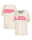 楽天ReVida 楽天市場店【送料無料】 デイドリーマー レディース Tシャツ トップス Women's White Led Zeppelin Block Letters Merch T-shirt White