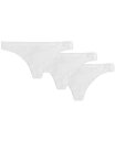 【送料無料】 ダナ キャラン ニューヨーク レディース パンツ アンダーウェア 3PK Downtown Cotton Thong DK1028P3 White