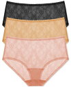 【送料無料】 ナトリ レディース パンツ アンダーウェア Bliss Allure One Size Lace Full Brief 3-Pack 778303...