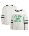 yz 47uh fB[X TVc gbvX Women's Oatmeal Distressed Notre Dame Fighting Irish All Class Lena Long Sleeve T-shirt Oatmeal