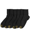 【送料無料】 ゴールドトゥ レディース 靴下 アンダーウェア Women's 6-Pack Casual Turn Cuff Socks Black