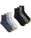 【送料無料】 ゴールドトゥ レディース 靴下 アンダーウェア Women's 6-Pack Casual Turn Cuff Socks Blue Multi Pack