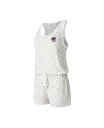 yz RZvc X|[c fB[X WvX[c gbvX Women's Cream Chicago Cubs Montana Hacci Knit Romper Cream