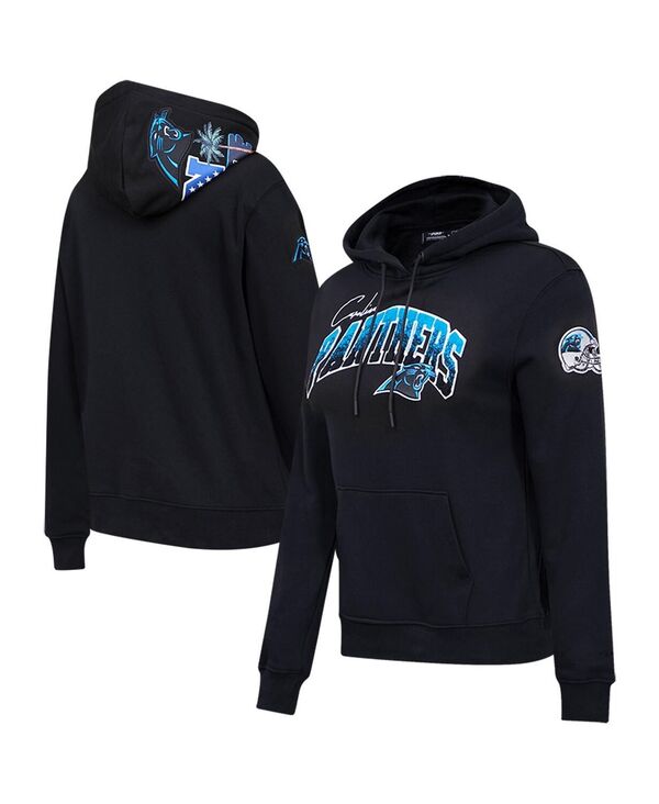  プロスタンダード レディース パーカー・スウェット フーディー アウター Women's Black Carolina Panthers Local Patch Pullover Hoodie Black