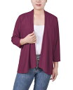 【送料無料】 ニューヨークコレクション レディース ニット・セーター カーディガン アウター Women's 3/4 Sleeve Solid Cardigan...