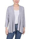 【送料無料】 ニューヨークコレクション レディース ニット・セーター カーディガン アウター Women's 3/4 Sleeve Solid Cardigan...