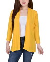 【送料無料】 ニューヨークコレクション レディース ニット・セーター カーディガン アウター Women's 3/4 Sleeve Solid Cardigan...