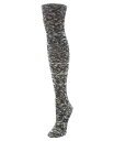 【送料無料】 メモイ レディース 靴下 アンダーウェア Women's Slub Cable Knit Over The Knee Socks Black(4)