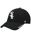 【送料無料】 47ブランド レディース 帽子 アクセサリー Women's '47 Black Chicago White Sox Team Miata Clean Up Adjustable Hat Black