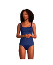 yz YGh fB[X gbv̂  Women's Mastectomy Square Neck Tankini Swimsuit Top Adjustable Straps Deep sea navy