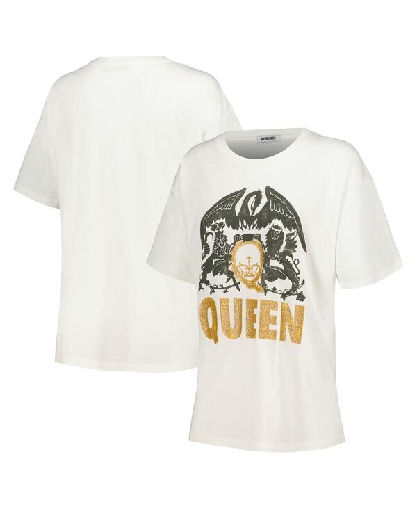 【送料無料】 デイドリーマー レディース Tシャツ トップス Women 039 s White Distressed Wu-Tang Graphic T-shirt White