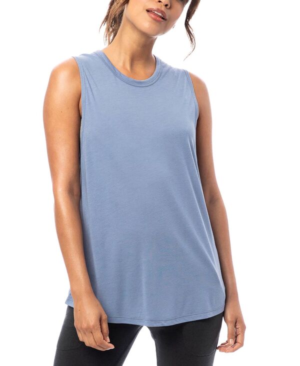 【送料無料】 オルタナティヴ アパレル レディース シャツ トップス Slinky Jersey Muscle Women's Tank Top Light Blue