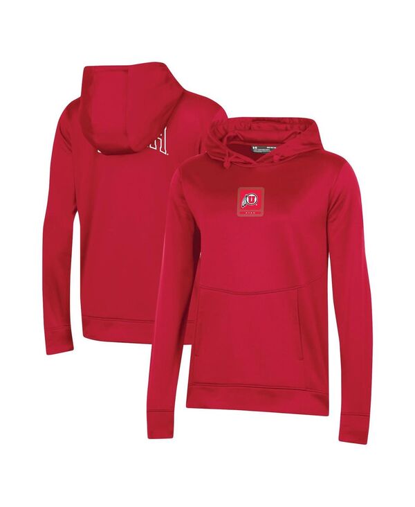 yz A_[A[}[ fB[X p[J[EXEFbg t[fB[ AE^[ Women's Red Utah Utes 2023 Sideline Performance Pullover Hoodie Red