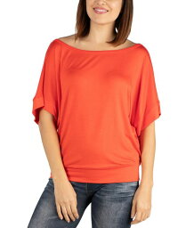 【送料無料】 24セブンコンフォート レディース シャツ トップス Loose Fit Dolman Top with Wide Sleeves Carrot