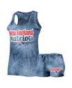 【送料無料】 コンセプツ スポーツ レディース タンクトップ トップス Women's Navy New England Patriots Billboard Tank Top and Shorts Set Navy
